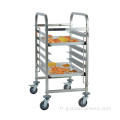 Chariot de support de plateau de boulangerie de l'acier inoxydable SS304